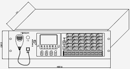 HY5723D廣播控制盤(pán)/MP3產(chǎn)品結(jié)構(gòu)外觀